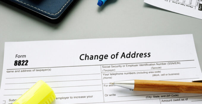 a National insurance number address change application
